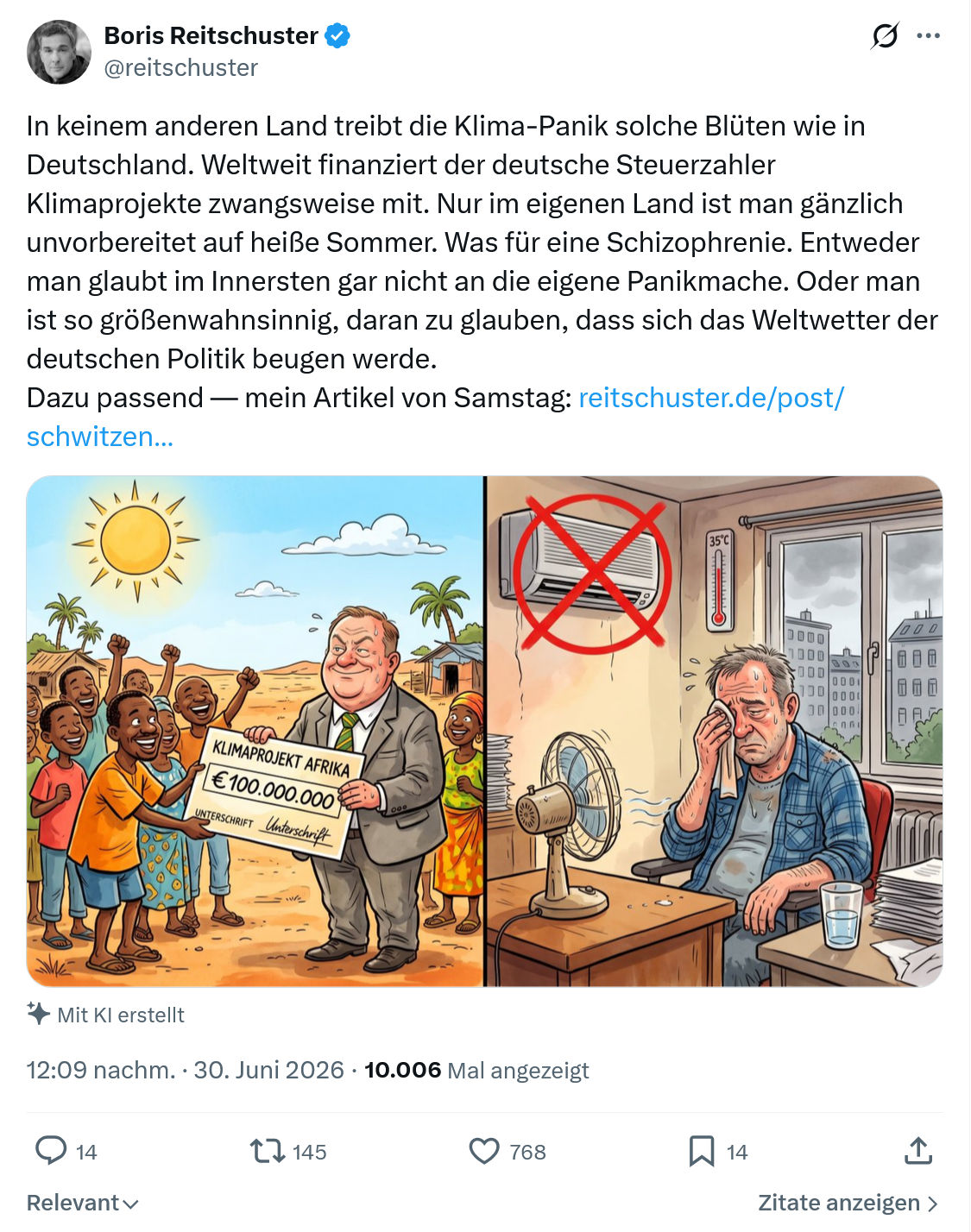 Boris Reitschuster: In keinem anderen Land treibt...