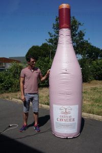bouteille rose chateau cavalier