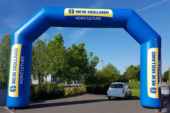 Arche gonflable à pans coupés new holland
