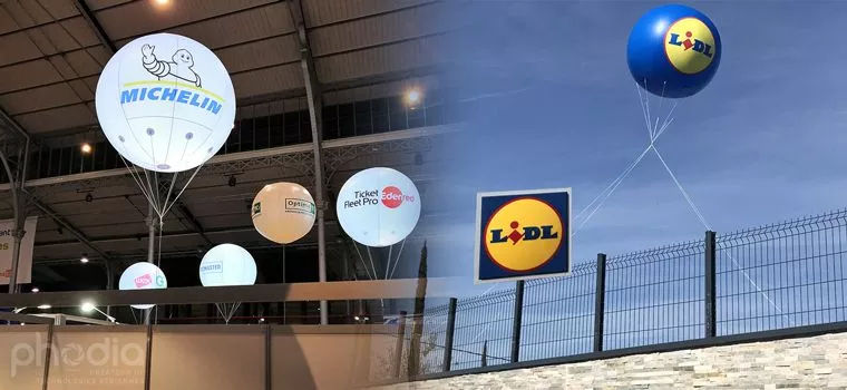 Ballon géant hélium intérieur et extérieur publicitaire