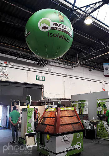 ballon géant hélium vert foire caen 2020