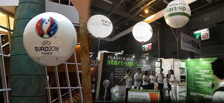 ballon de 1.60m sur mât éclairant