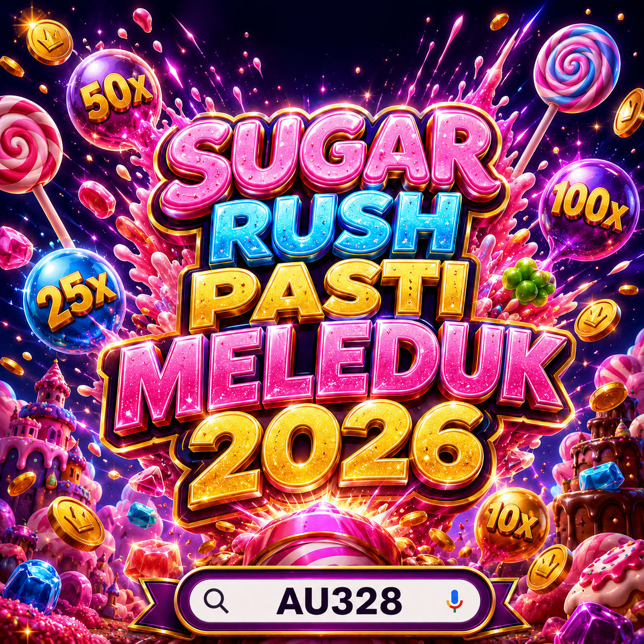 AU328 Sugar Rush Pasti Meleduk 2026