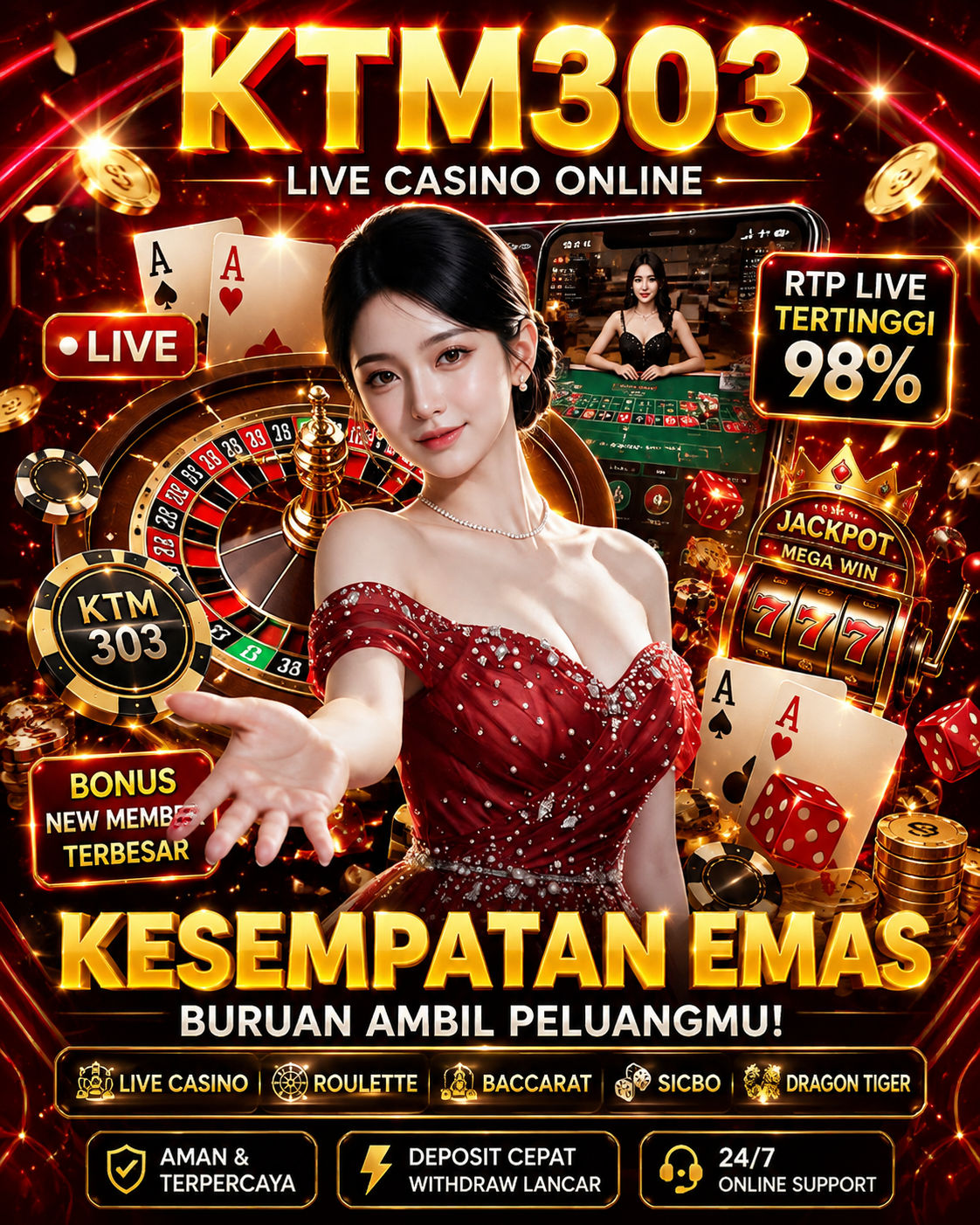 KTM303: Platform Bermain Live Casino dengan Grafik Game Gampang Menang
