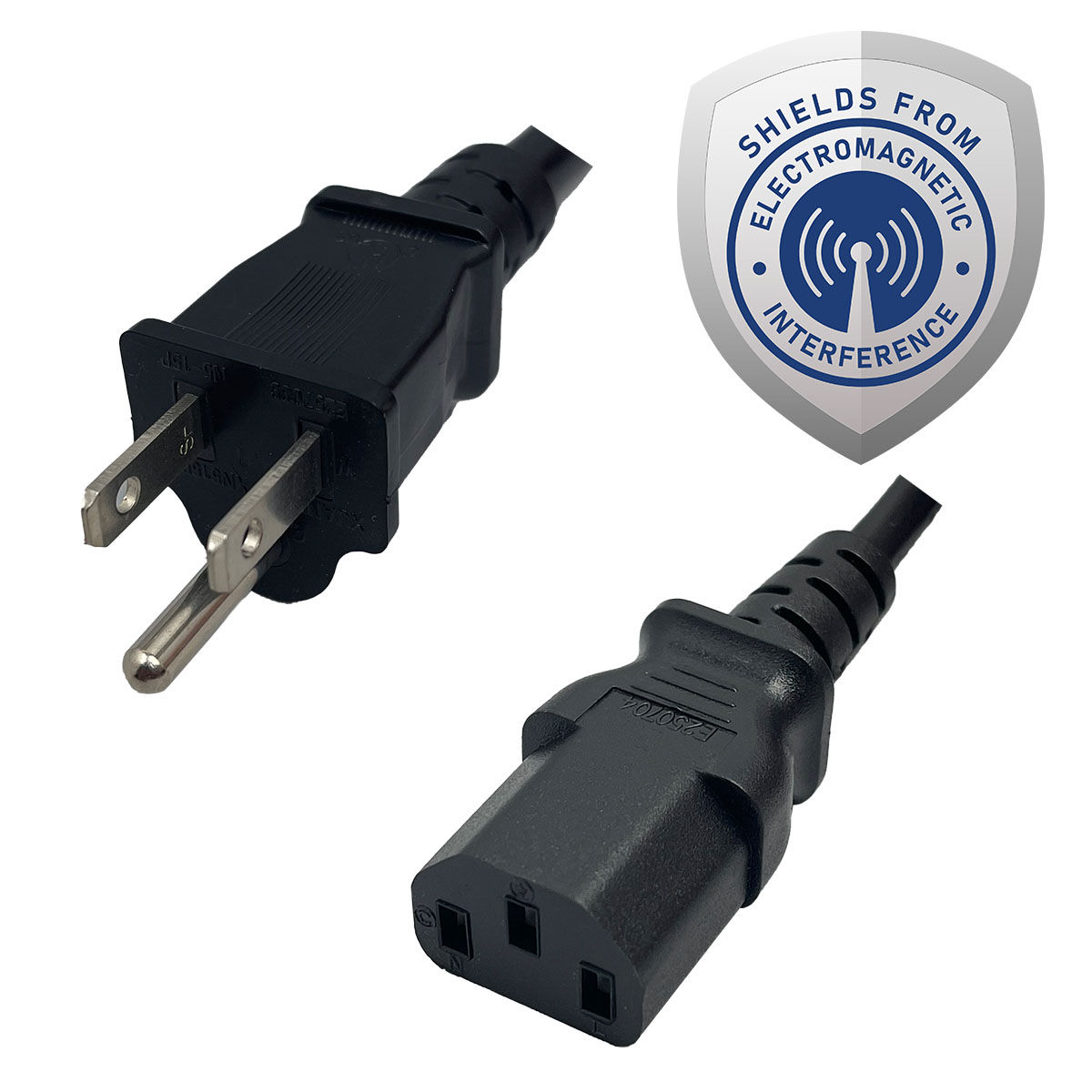 IEC320 C14 Male Plug to C13 Connector Z-LOCK 2.5 Meters / 8 Feet