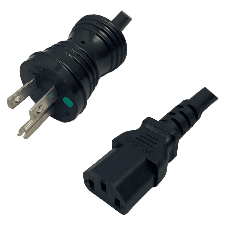 IEC320 C14 Male Plug to C15 Connector Z-LOCK 1.0 Meters / 3.25