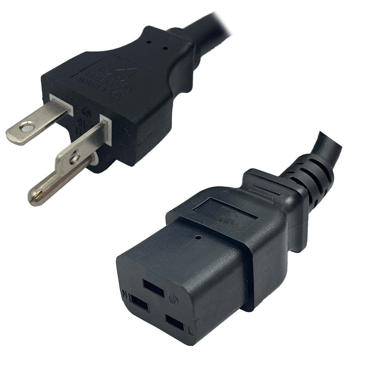 NEMA 6-20 Plug to IEC320 C19 Connector 4.5 Meters / 15 Feet 20A