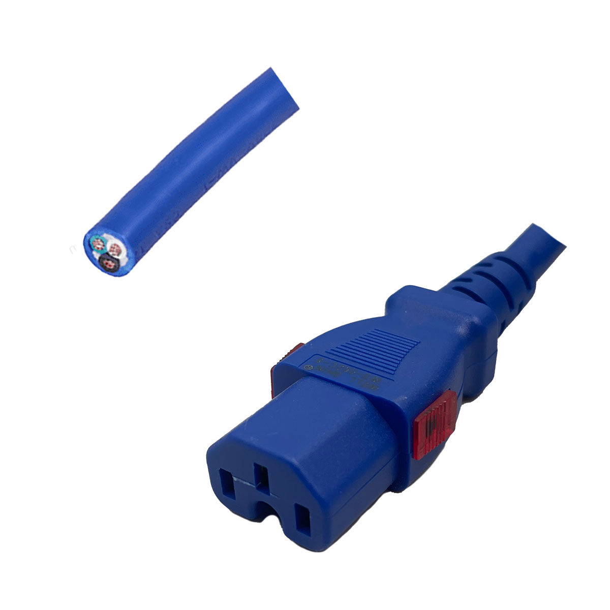 NEMA 5-15 Plug to 5-15 Connector Locking 3.7 Meters / 12 Feet 15A