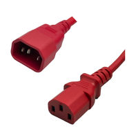 HangTon IEC320 C13 C14 Voedingskabel met schakelaar On Off voor gitaar, pedaalboard, UPS Monitor Computer, 125V/10A 250V/6A 35cm