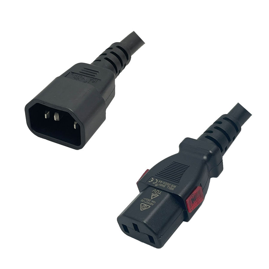 InLine 16659E Câble électrique Noir 3 M Coupleur C13 Coupleur C20