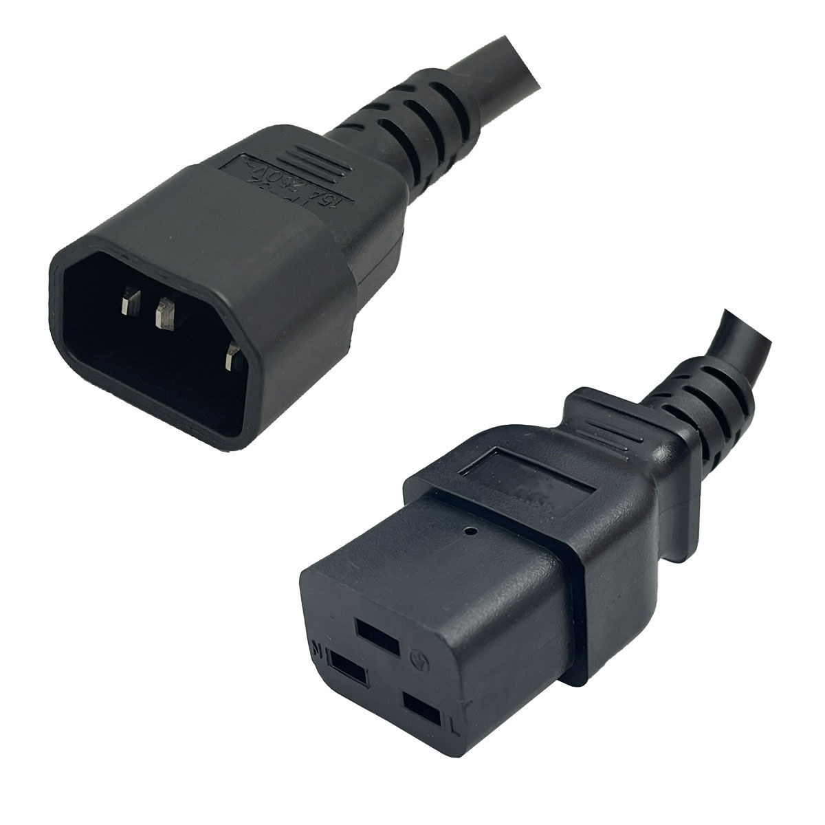 NEMA 5-20 Plug to IEC320 C19 Connector 2.5 Meters / 8 Feet 20A