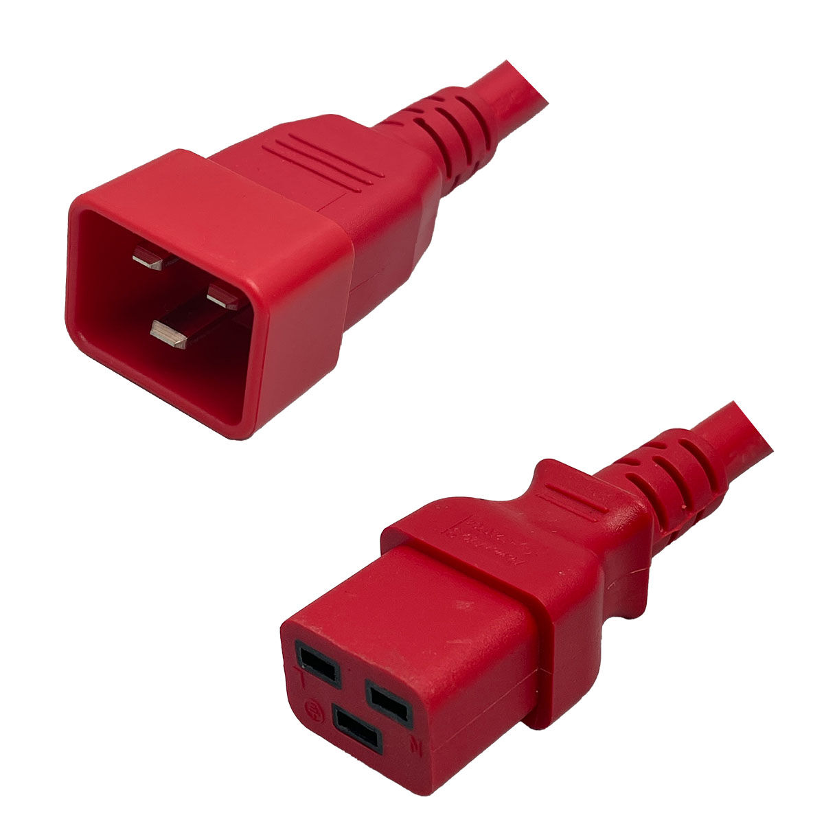 IEC320 C20 Plug to C19 Connector 1.2 Meters / 4 Feet 20A/250V 12/3