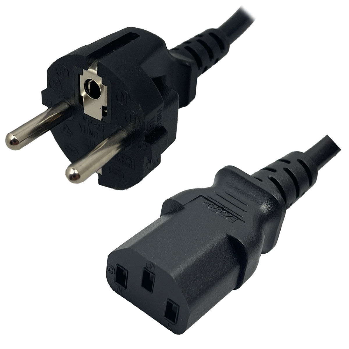 Japan JIS8303 Plug to IEC320 C13 Connector 2.5 Meters / 8 Feet 12A