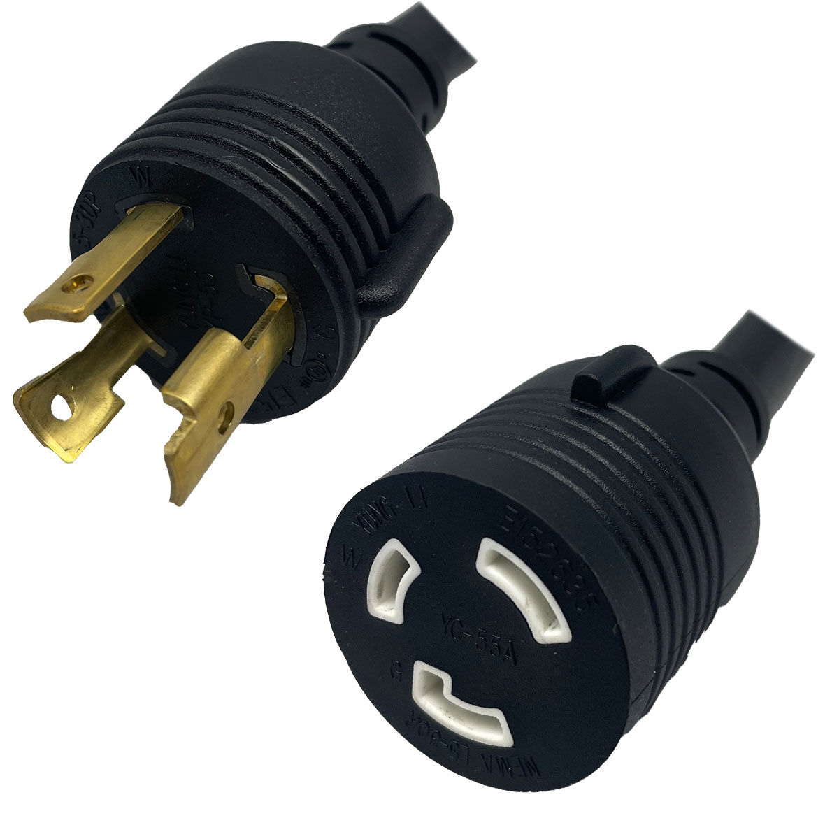 IEC320 C14 Male Plug to C13 Connector Double Shielded 2.5 IEC320 C14 Male Plug to C13 Connector Double Shielded 2.5