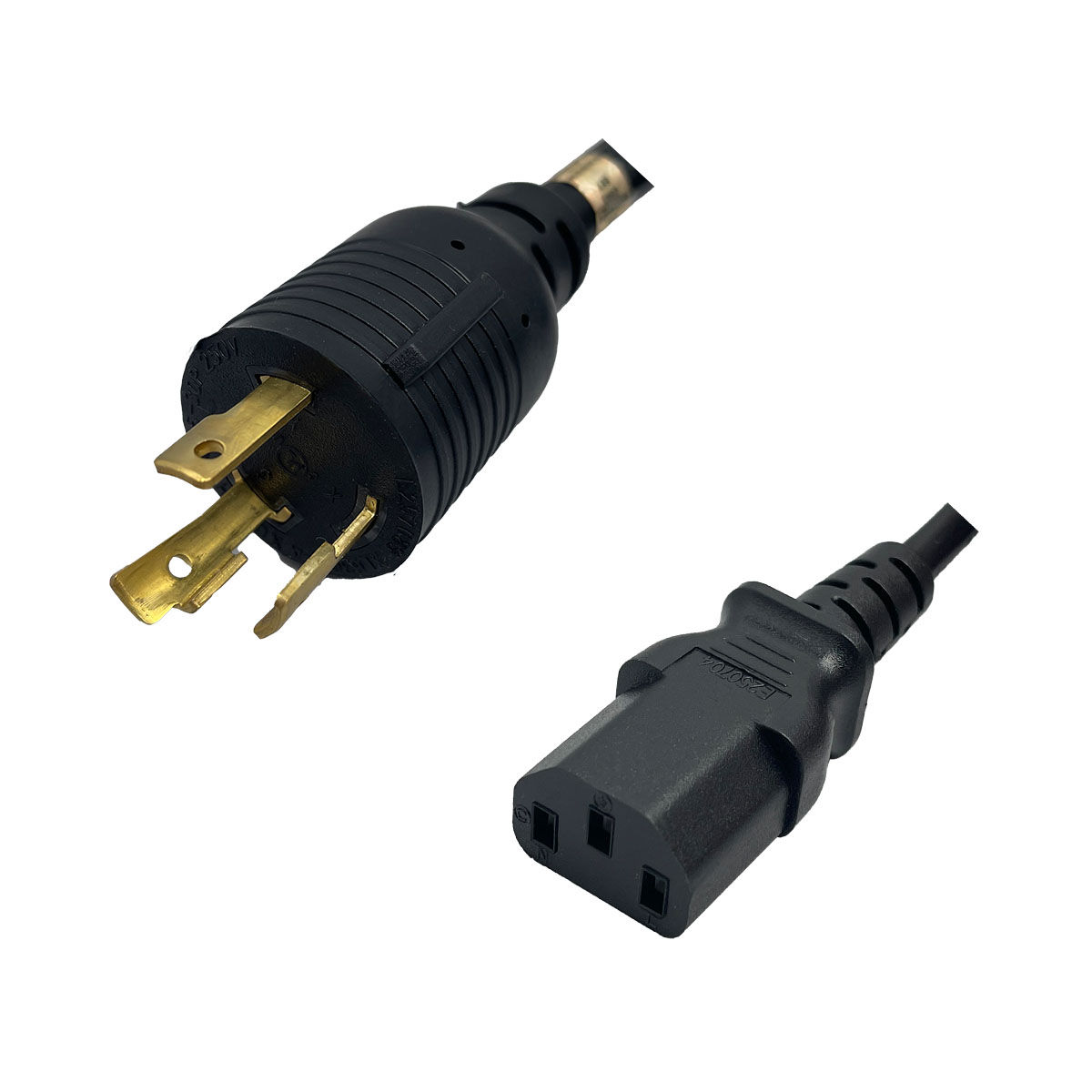 IEC320 C14 Plug to C15 Connector Z-LOCK 2.5 Meters / 8 Feet 15A