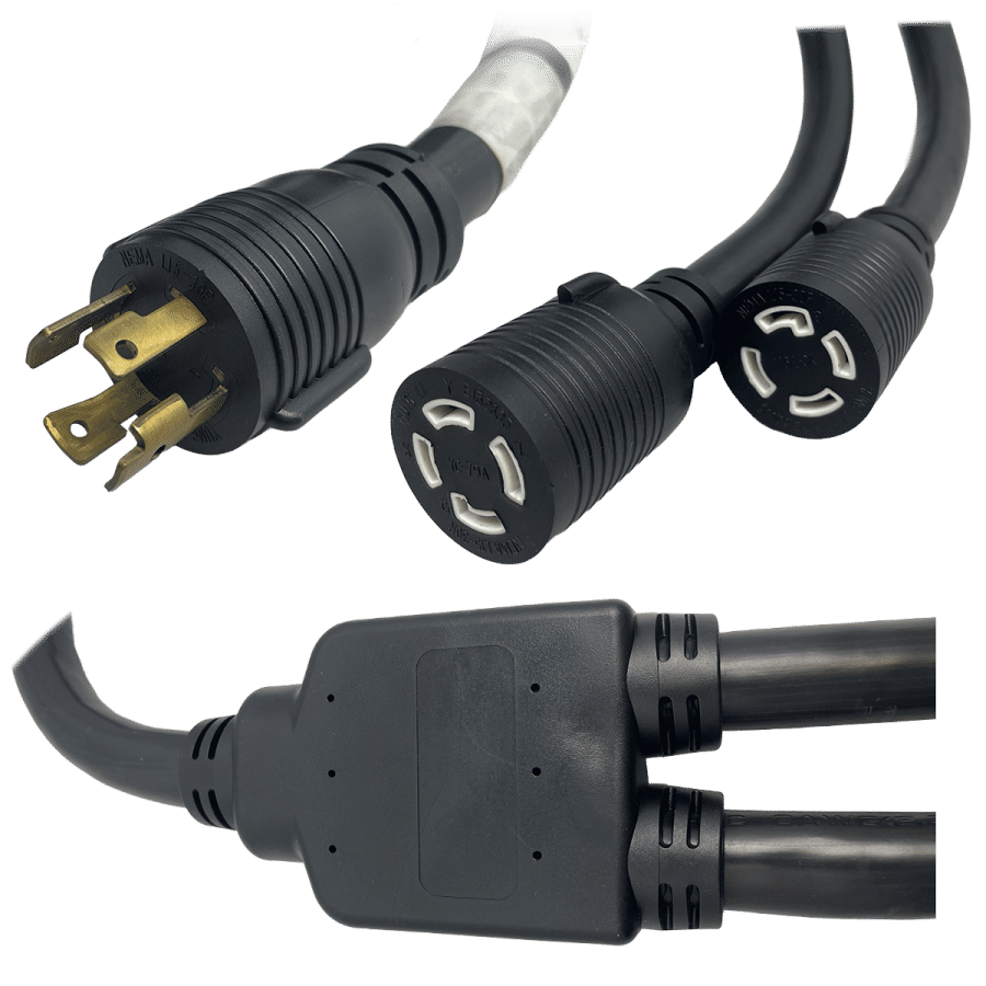 IEC320 C14 Male Plug to C13 Connector P-Lock 1.8 Meters / 6 Feet