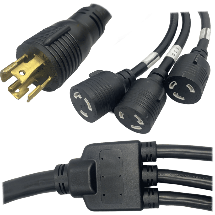 Hubbell HBL7465V AC Plug NEMA ML-1P Male Black