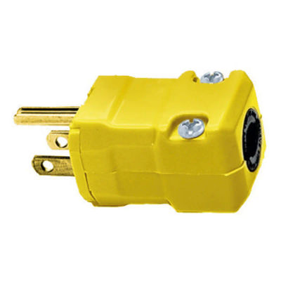 ベルバフ Hubbell HBL5965VY AC Plug NEMA 5-15 Male Valise Yellow