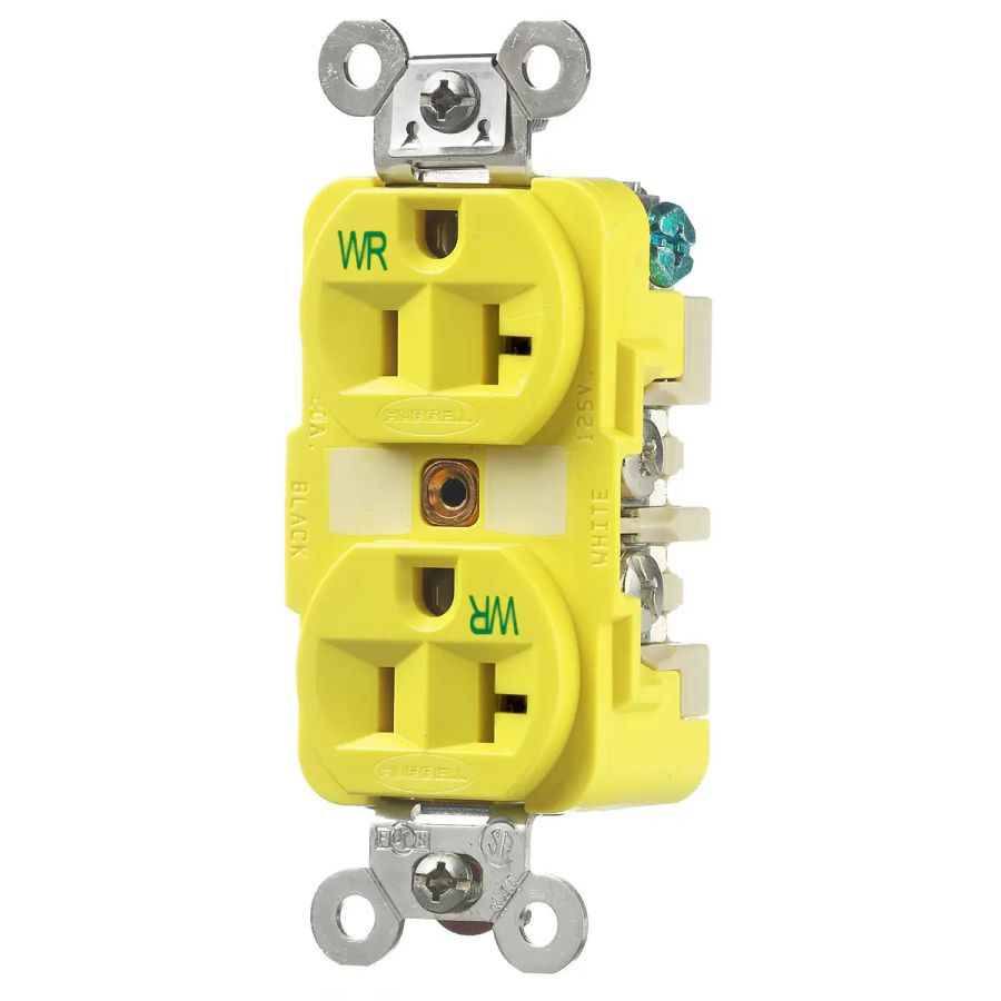 Hubbell HBL53CM62 AC Receptacle NEMA 5-15/20 (T-Slot) Female