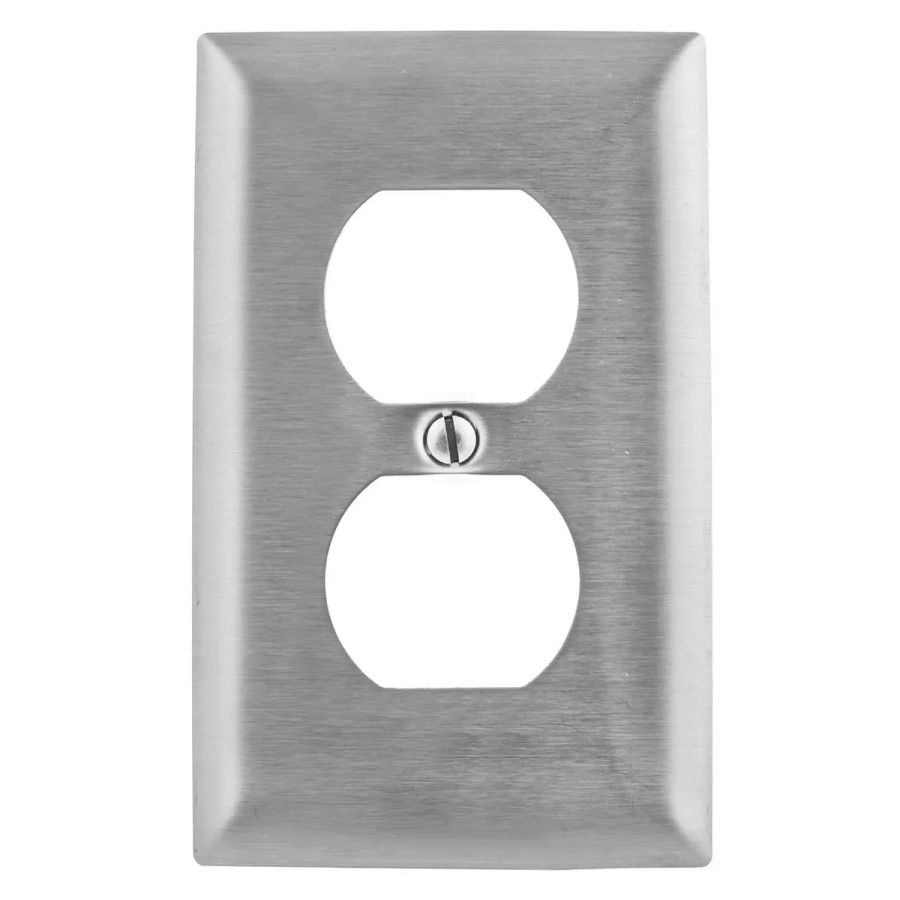 Hubbell HBL7540 AC Receptacle NEMA L1-15 Female Black Duplex