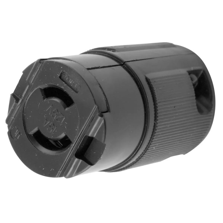 Hubbell HBL7465V AC Plug NEMA ML-1P Male Black