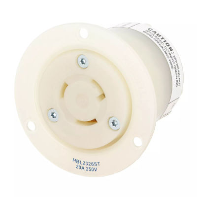 Hubbell HBL2330 AC Receptacle NEMA L7-20 Female Black 277 Volt 20 Amp