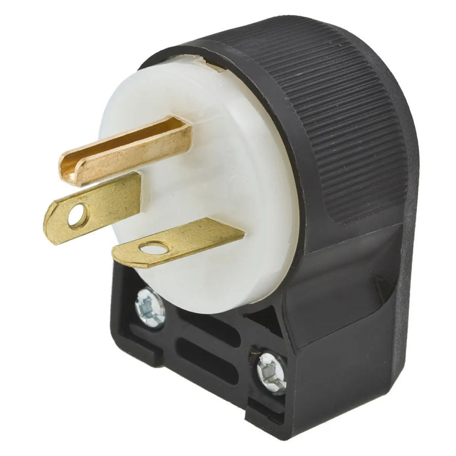 Hubbell HBL5466CA AC Plug NEMA 6-20 Male Angled 20A/250V