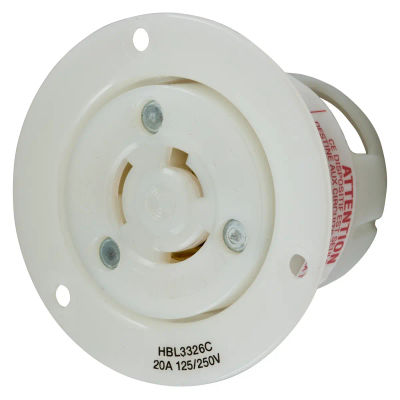 Hubbell HBL8450A AC Receptacle NEMA 15-50 Female Black 50A/250V