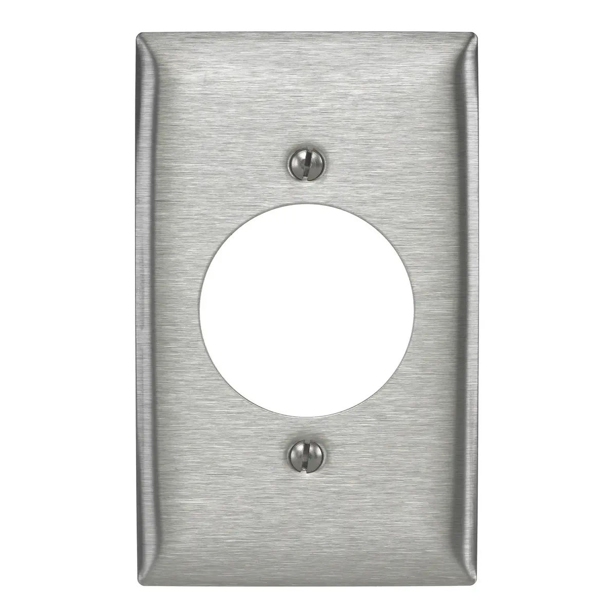 Italia Brushed Nickel Steel - 1 Cable Jack Wallplate –