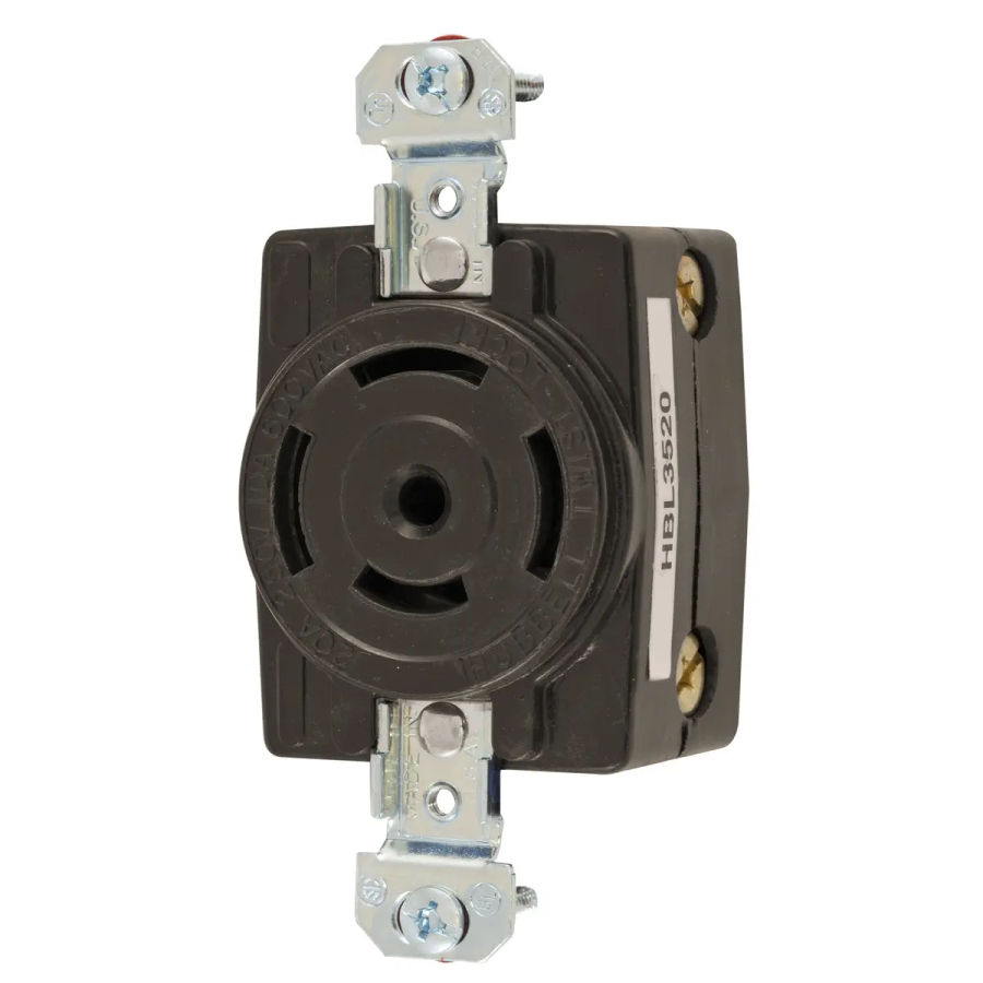 Hubbell Wiring Device-Kellems Hbl3523c Locking Connector, Non-Nema, 10/20 A Hubbell Wiring Device-Kellems Hbl3523c Locking Connector, Non-Nema, 10/20 A