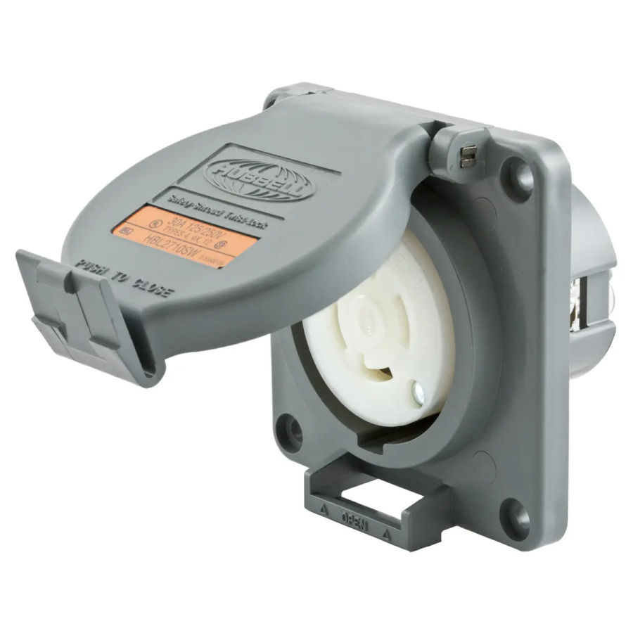 IEC320 C14 Plug to C13 Connector Z-LOCK 2.5 Meters / 8 Feet 15A