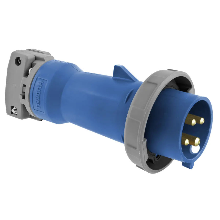 Hubbell HBL460P9W AC Plug IEC60309 460P9W Male Pin & Sleeve