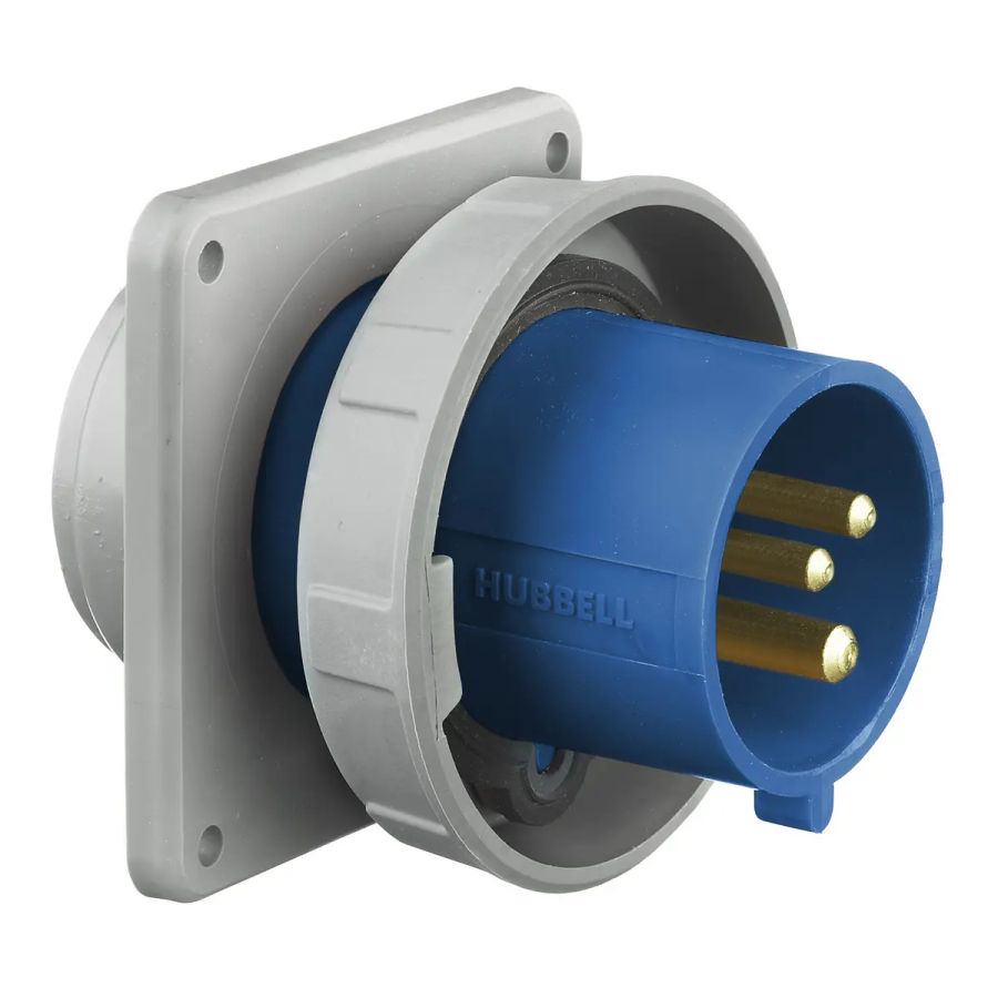 IEC320 C14 Plug to C15 Connector Z-LOCK 1.0 Meters / 3.25 Feet 15A