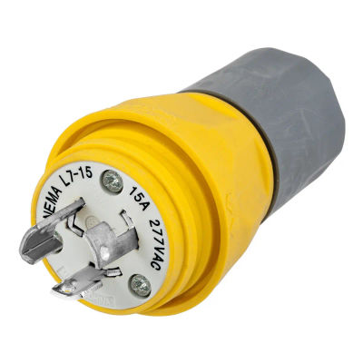 Hubbell 15-Amp-Volt Yellow 3-Wire Grounding Connector Hubbell 15-Amp-Volt Yellow 3-Wire Grounding Connector