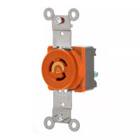 Hubbell Edge HBL2430ST AC Receptacle NEMA L16-20 Female Black 20A/480V