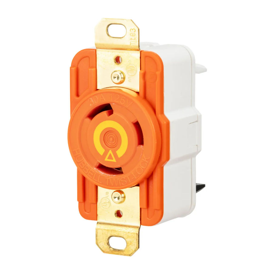 ケバブ　G-1 Hubbell Edge IG2610ST AC Receptacle NEMA L5-30 Female Orange