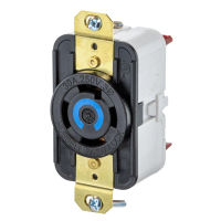 Hubbell Edge HBL2720ST AC Receptacle NEMA L15-30 Female Black 250