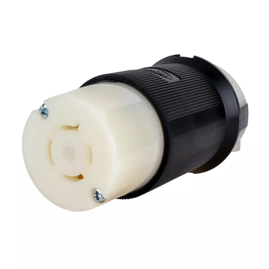 Hubbell HBL2320 AC Receptacle NEMA L6-20 Female Black 20A/250V