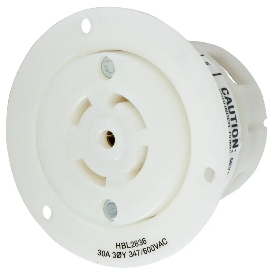 Hubbell Edge IG2610ST AC Receptacle NEMA L5-30 Female Orange