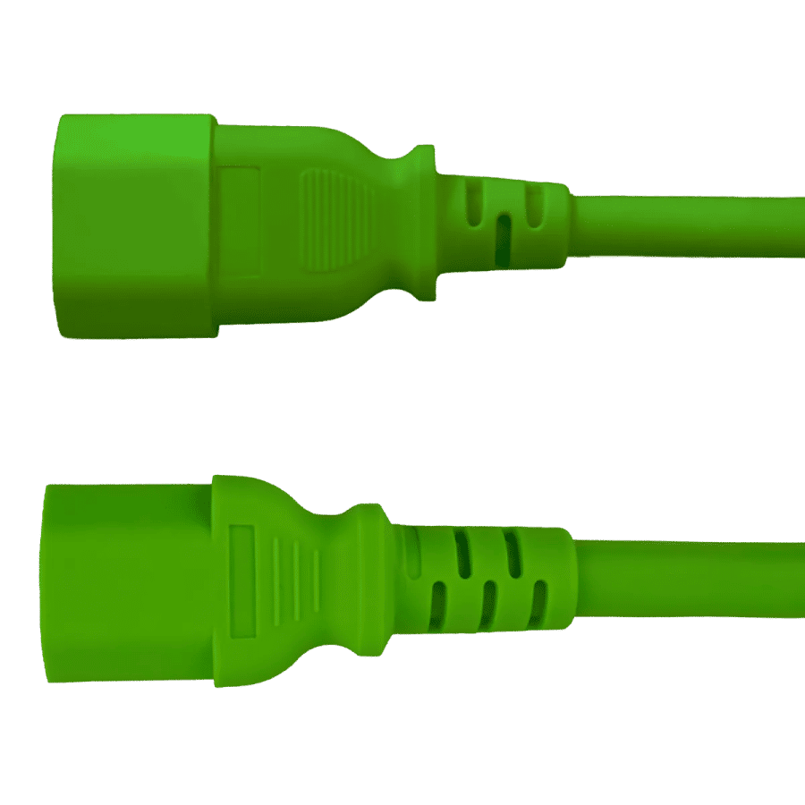 IEC320 C14 Plug to C15 Connector Z-LOCK 2.0 Meters / 6.5 Feet 15A