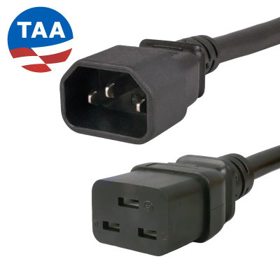 Hubbell HBL2710 AC Receptacle NEMA L14-30 Female Black 125/250