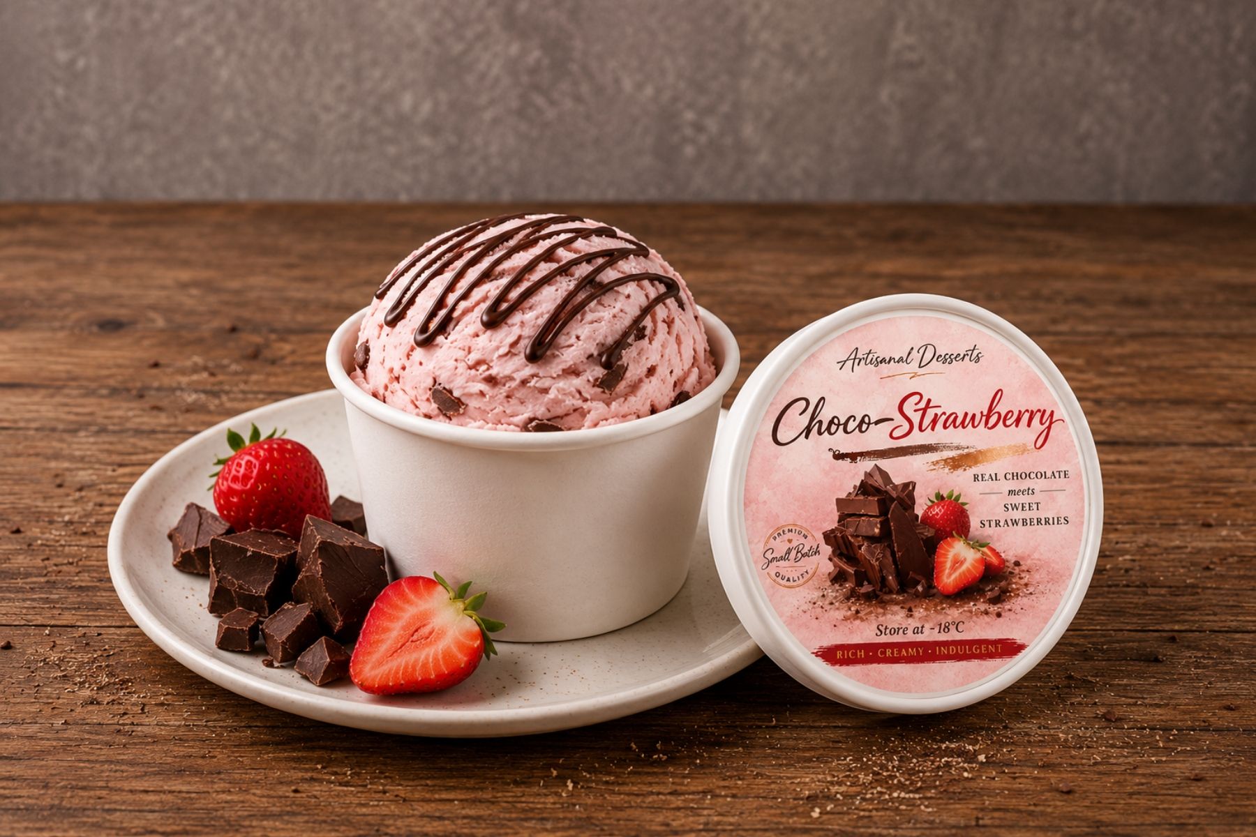  Choco-Strawberry  Pint