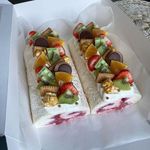 Рулет "Меренговый с клубникой"