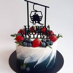 Торт "Два лыжника"
