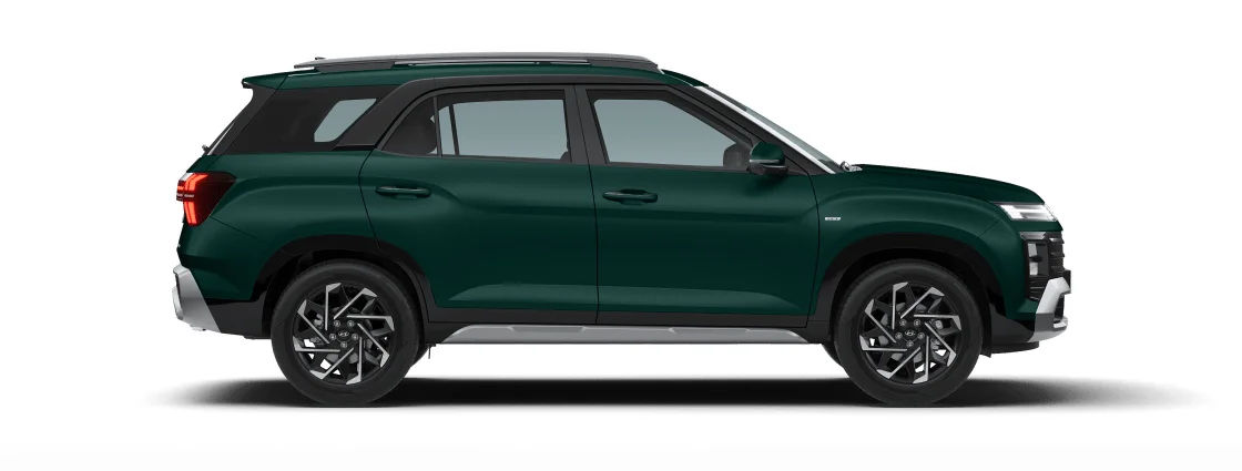 Sophisticated 3-Row SUV Silhouette with Diamond-Cut R18 Alloys and Bridge-Type Roof Rails