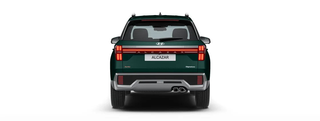 Bold Rear Design with Connected Horizon LED Taillamps and Twin-Tip Exhaust
