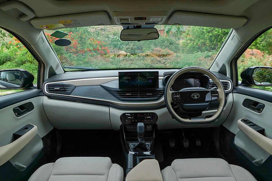 Dual-Tone Cockpit Dashboard with Ambient Mood Lighting & Satin Silver Accents
