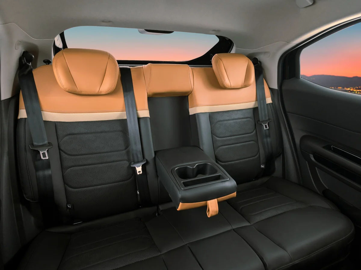 Spacious Rear Bench with Adjustable Headrests