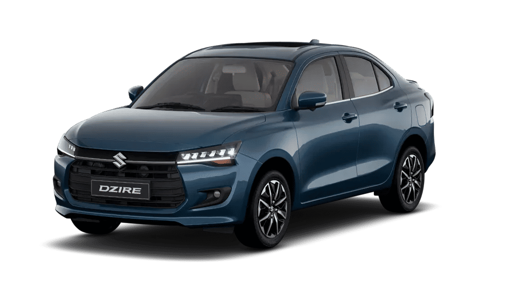 Aerodynamic Sedan Silhouette with Precision-Cut Dual-Tone Alloy Wheels