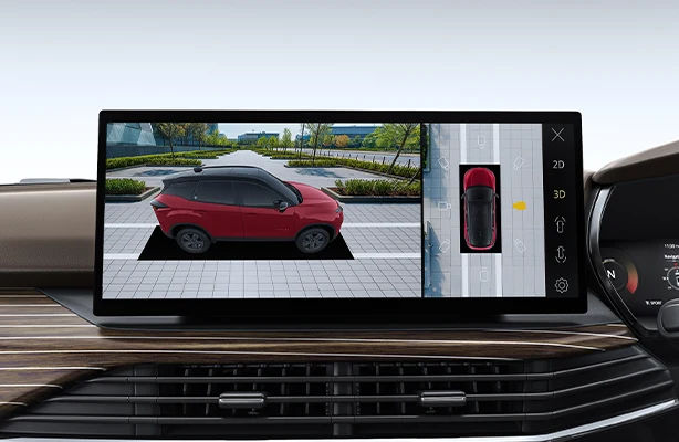 High-Definition 360-Degree 3D Surround View Camera System with Dynamic Blind View Monitor